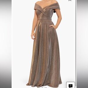 Brand new xscape Off the Shoulder Gown size 6